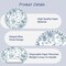 Paper Placemats Disposable 50 Pack Blue Floral Place Mats 13.7 Inch Chinoiserie Round Table Mats for Dinner Table Setting Birthday Wedding Party Supplies (Chinoiserie)